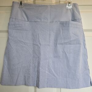S.C. & Co. Striped Blue and White Skort